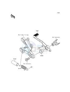 NINJA_ZX-6R_ABS ZX636FDF FR GB XX (EU ME A(FRICA) drawing Brake Pedal