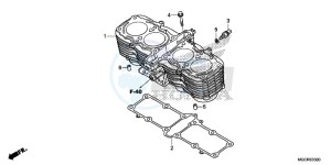 CB1100 UK - (E) drawing CYLINDER