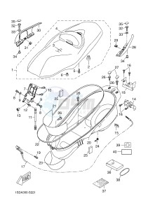 YP400RA X-MAX 400 ABS X-MAX (1SDA 1SDA 1SDA 1SDA 1SDA) drawing SEAT