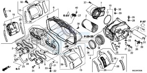 CB1100CAH UK - (E) drawing AIR CLEANER