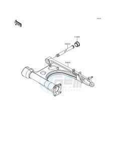 VN 1500 L [VULCAN 1500 NOMAD FI] (L1) [VULCAN 1500 NOMAD FI] drawing SWINGARM