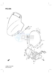 UH200G BURGMAN EU drawing WINDSCREEN (EXECUTIVE MODEL)