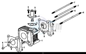 ALLO 50 (45 KM/H) (AJ05WA-EU) (L8-M0) drawing CYLINDER