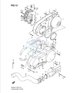 AN400Z drawing CRANKCASE COVER