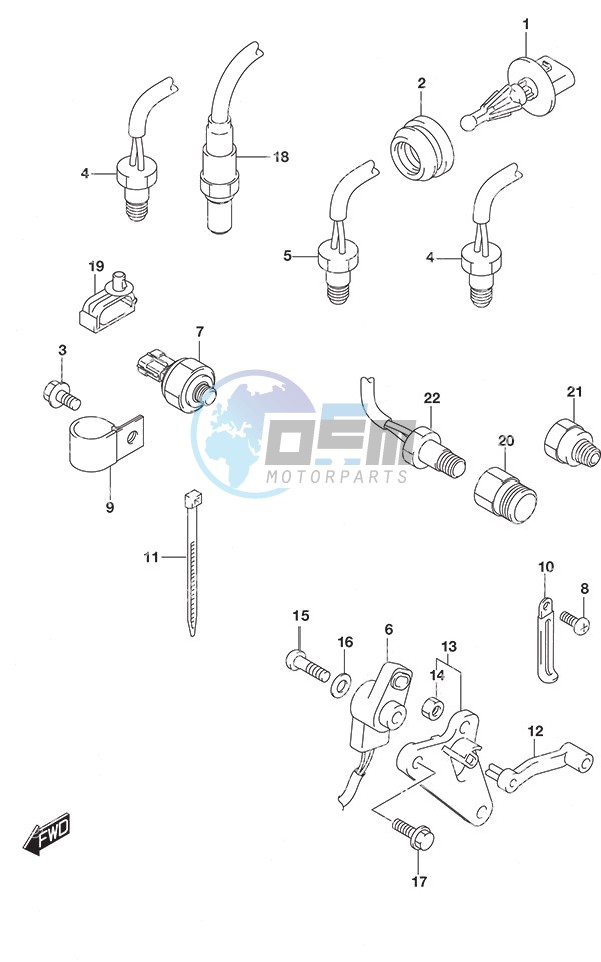 Sensor w/Transom (X or XX)