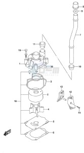 DF 150A drawing Water Pump