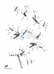 YZF1000D YZF-R1M (B4SJ) drawing STAND & FOOTREST