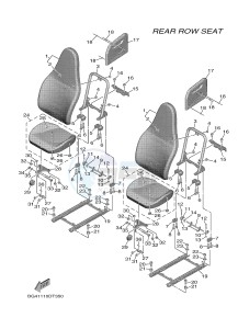 YXF850ES YXF85WPSJ WOLVERINE X (BG41) drawing SEAT 3