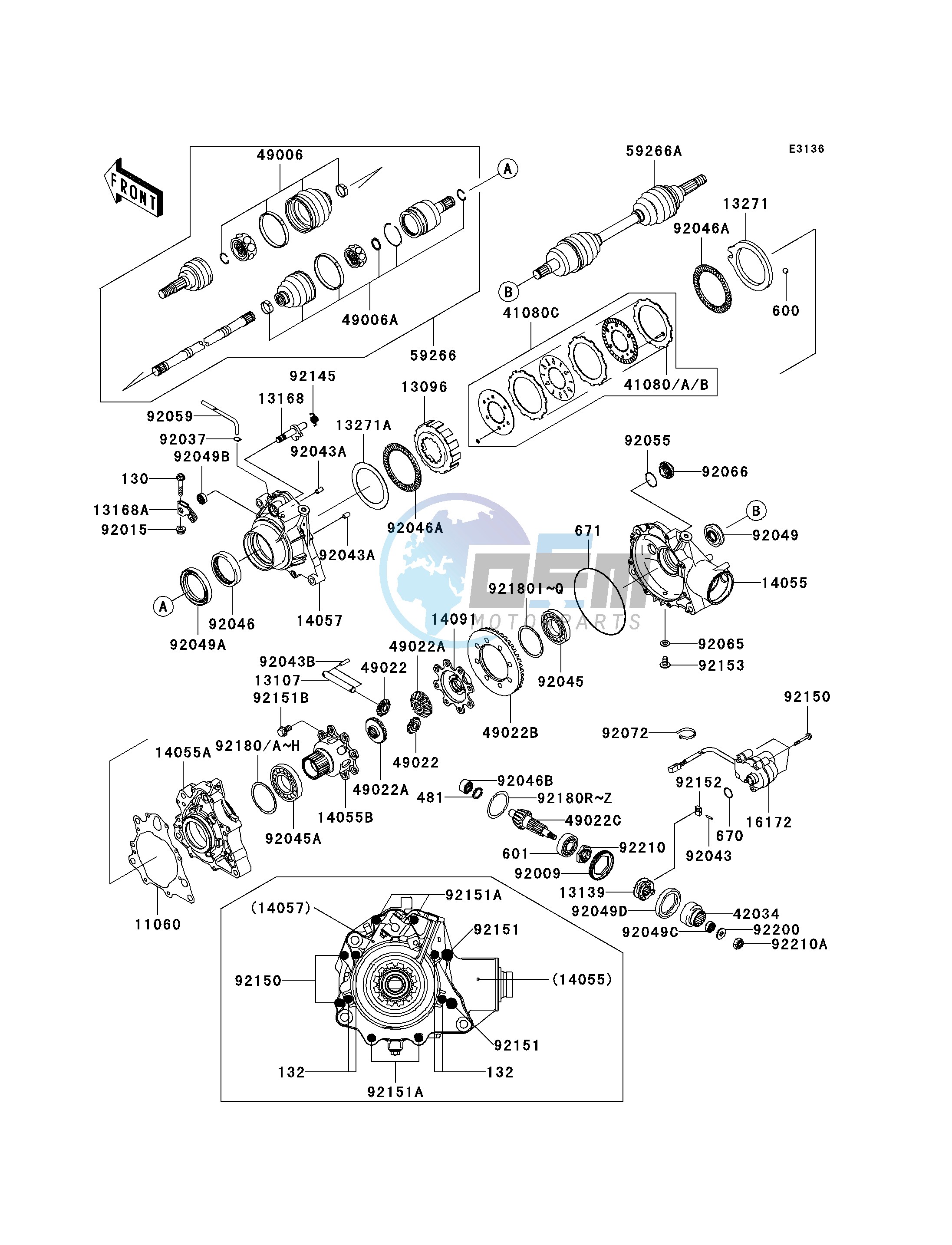 DRIVE SHAFT-FRONT