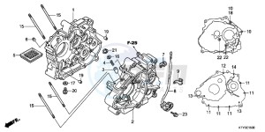 CBR125RTC drawing CRANKCASE