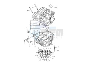 FZ1-S FAZER 1000 drawing CRANKCASE