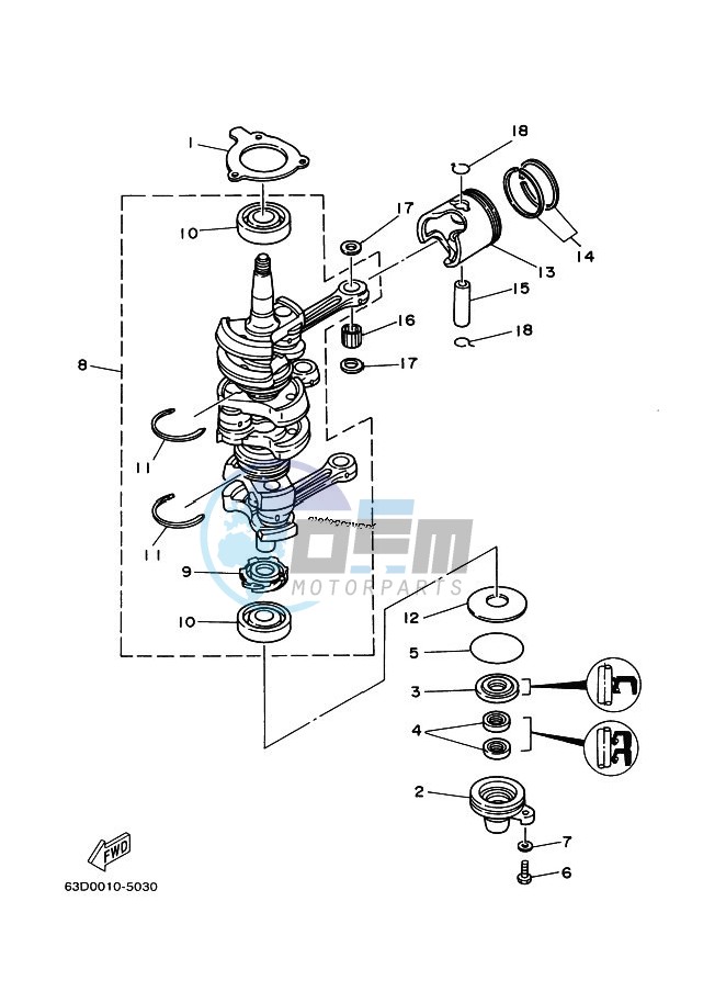 CRANKSHAFT--PISTON