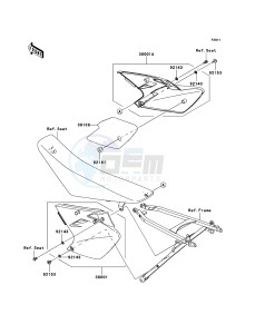 KX450F KX450D6F EU drawing Side Covers