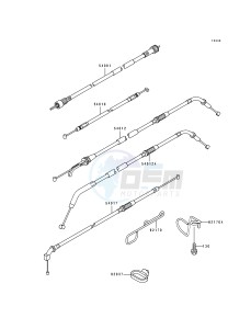 ZX 1100 F [GPZ 1100 ABS] (F1) [GPZ 1100 ABS] drawing CABLES