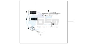 CB600FC drawing GRIP HEATER(12B)