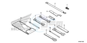 GLR1251WHF CB125F UK - (E) drawing TOOL