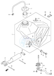 DR-Z400 (E1) drawing FUEL TANK (MODEL K4)