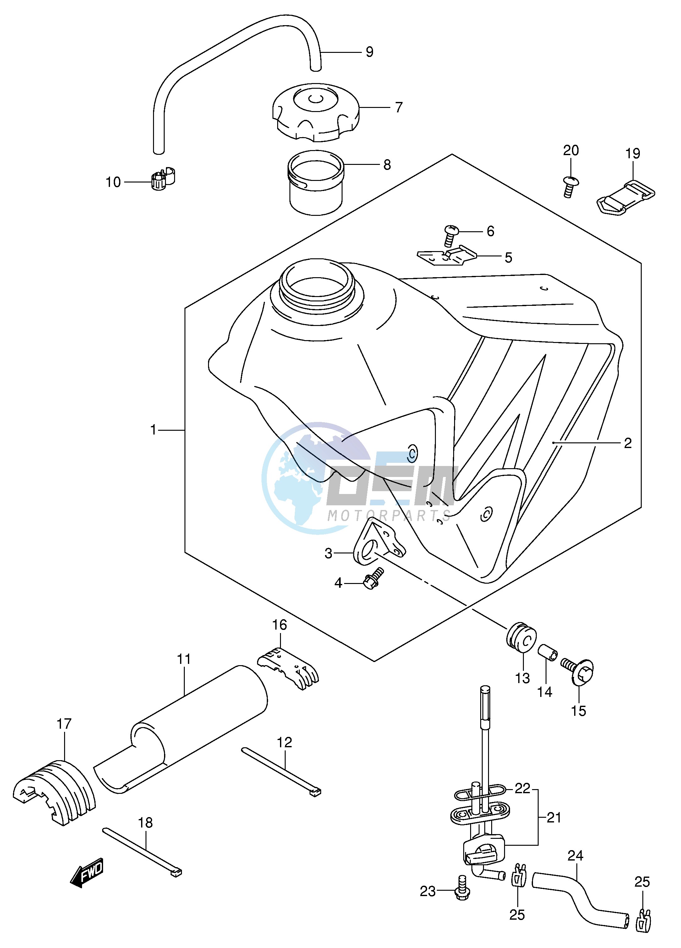 FUEL TANK (MODEL K4)