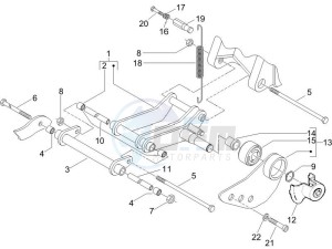 ZIP 100 4T (Vietnam) drawing Swinging arm