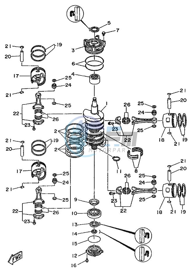 CRANKSHAFT--PISTON