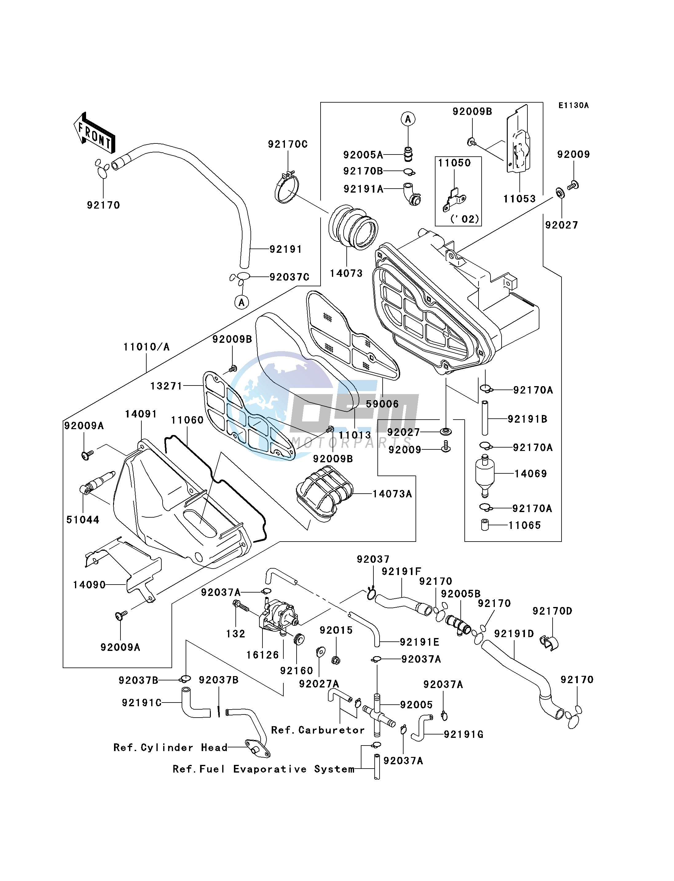 AIR CLEANER -- CA- -