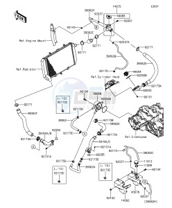 Z1000 ABS ZR1000GEFA FR GB XX (EU ME A(FRICA) drawing Water Pipe