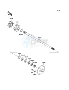 JET SKI ULTRA 300LX JT1500JBF EU drawing Drive Shaft