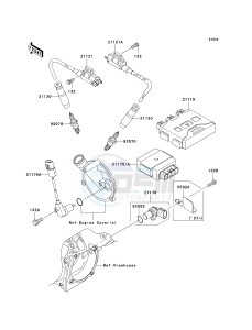 KVF 650 D ([BRUTE FORCE 650 4X4] (D6F-D9F) D7F drawing IGNITION SYSTEM