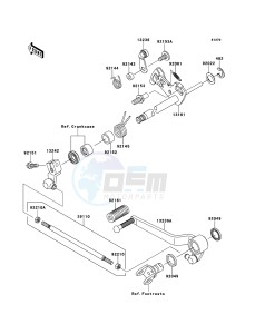 Z750R ABS ZR750PCF UF (UK FA) XX (EU ME A(FRICA) drawing Gear Change Mechanism