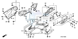 TRX500FPE9 Australia - (U / PS) drawing BODY COVER