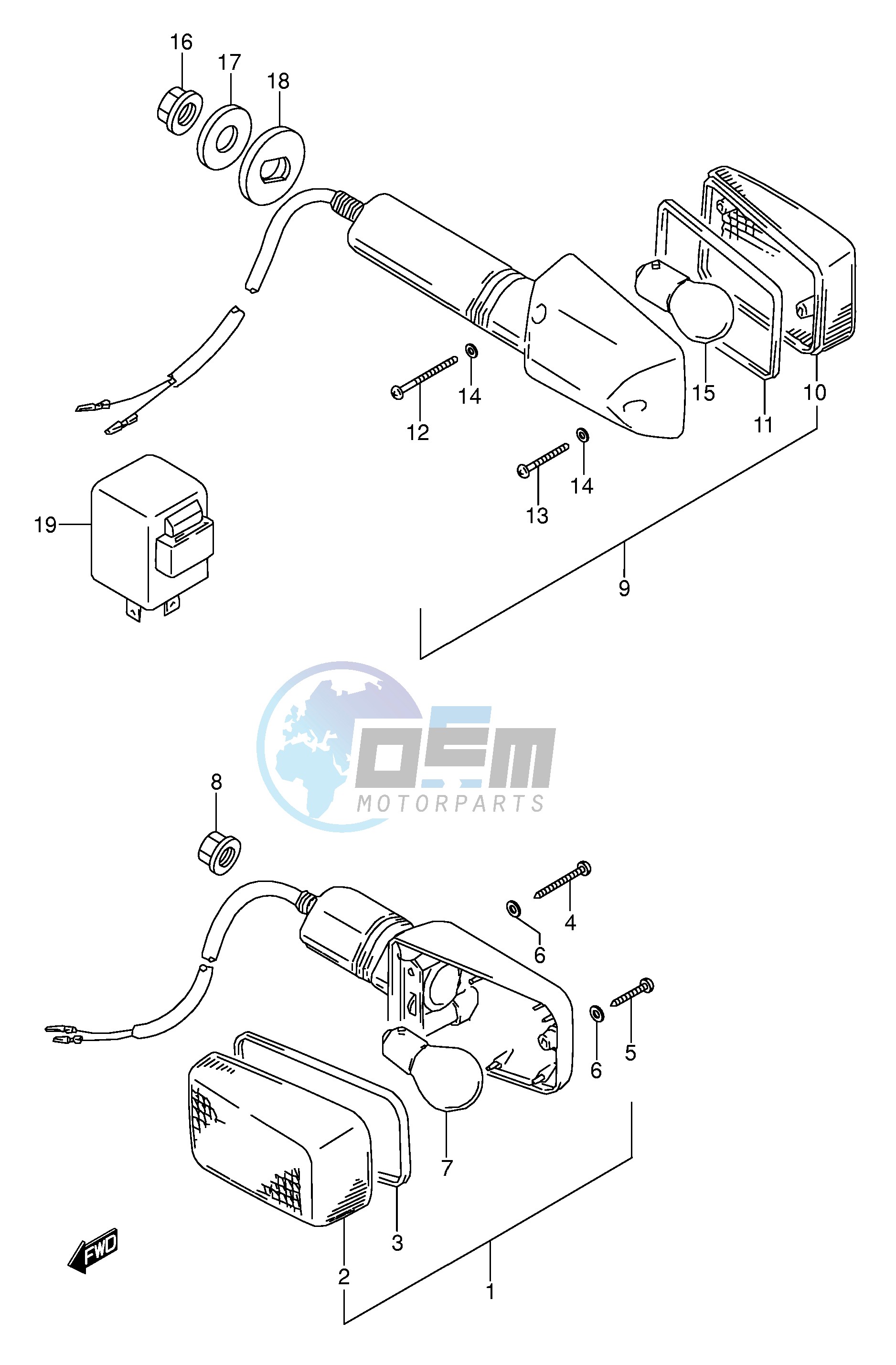 TURNSIGNAL LAMP (MODEL S T)