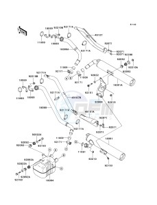 VN 1600 F [VULCAN 1600 MEAN STREAK] (6F) F6F drawing MUFFLER-- S- -