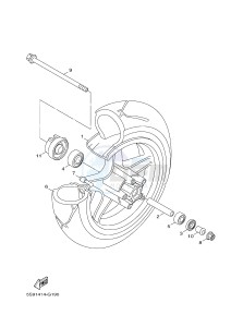 YW125CB BW'S 125 (37D7) drawing FRONT WHEEL