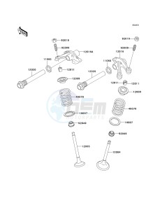 KVF 400 C [PRAIRIE 400 4X4] (C1-C4) [PRAIRIE 400 4X4] drawing VALVE-- S- -