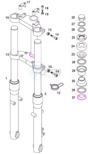 REVIVAL_25kmh_L0 50 L0 drawing Front fork