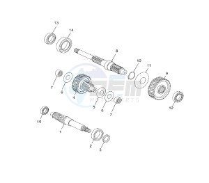 VP X-CITY 125 drawing GEAR GROUP