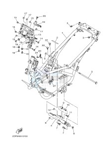 GPD150A GPD150-A NMAX 150 (BV41) drawing FRAME