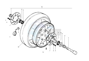 X9 EVOLUTION 200 drawing Front wheel