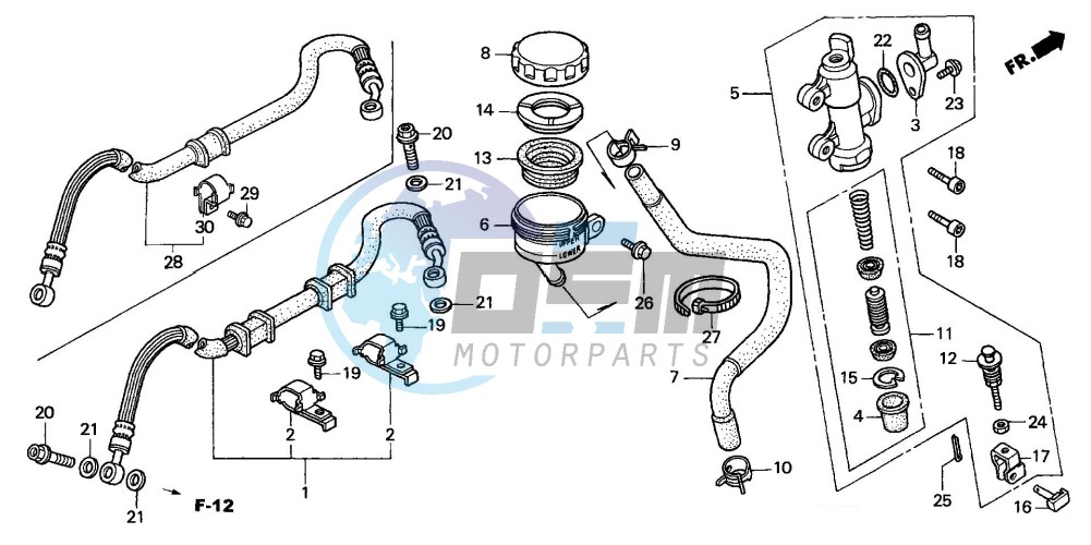 REAR BRAKE MASTER CYLINDER