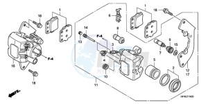 TRX420FPMA U / PS 4WD drawing FRONT BRAKE CALIPER