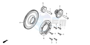 CB1300S CB1300SUPERBOLD'OR drawing STARTING CLUTCH