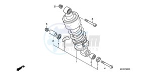 CBF600N9 Europe Direct - (ED) drawing REAR CUSHION