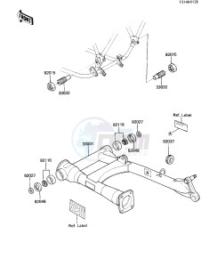 ZN 700 A [LTD SHAFT] (A1-A2) [LTD SHAFT] drawing SWING ARM