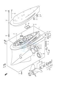 DF 300 drawing Gear Case (C/R)