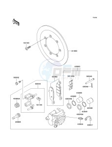 VN 800 E [VULCAN 800 DRIFTER] (E6F) E6F drawing FRONT BRAKE