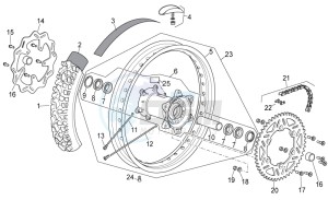 RXV 450-550 Street Legal drawing Rear Wheel