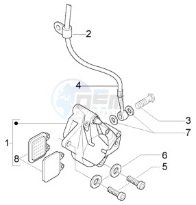 Liberty 50 2t RST drawing Brake caliper