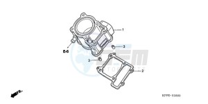 CBR125RW9 UK - (E / WH) drawing CYLINDER