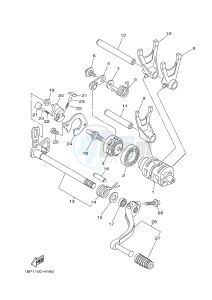 YFZ450R YFZ450RB (18PK 18PL) drawing SHIFT CAM & FORK