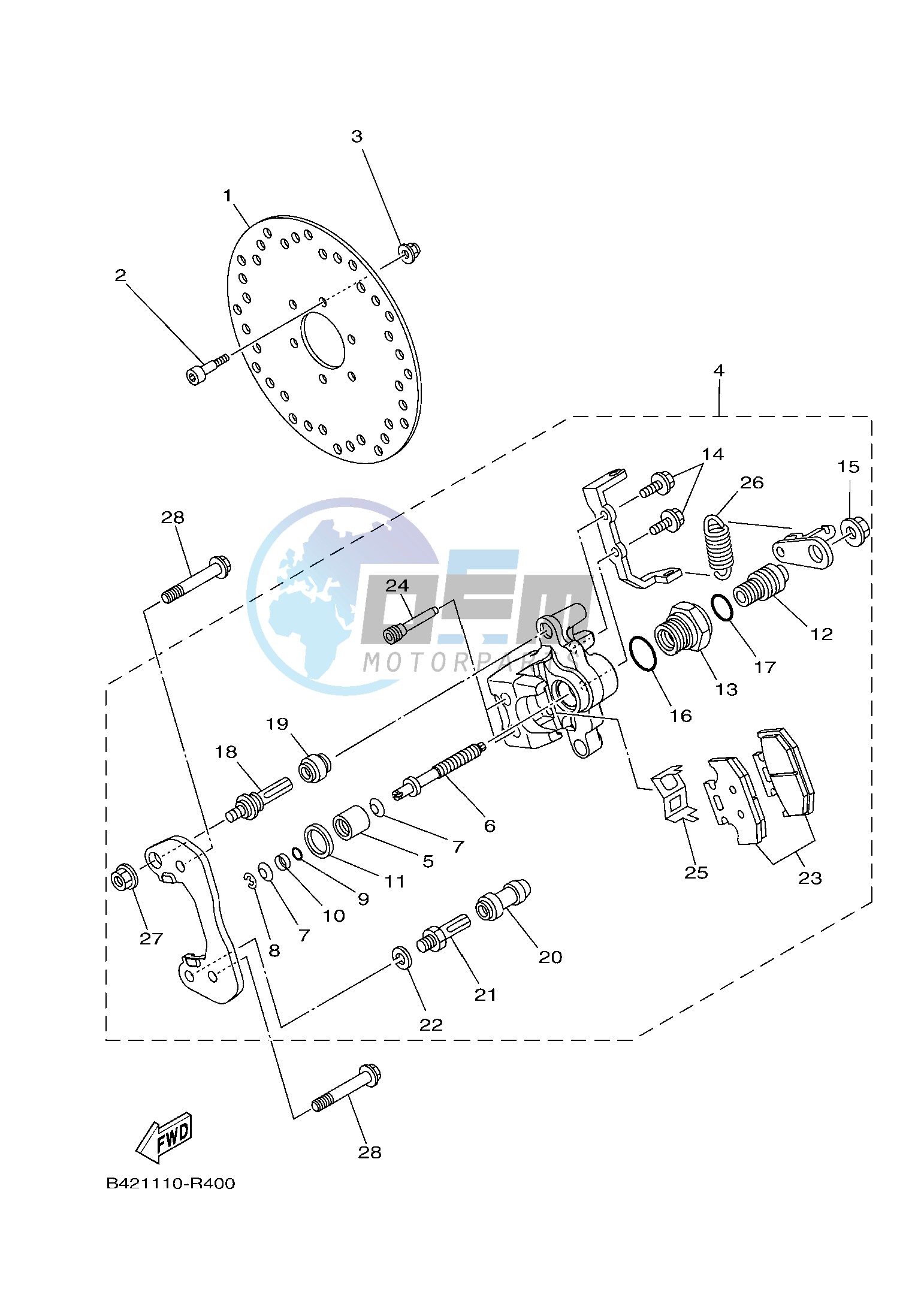 REAR BRAKE CALIPER 2